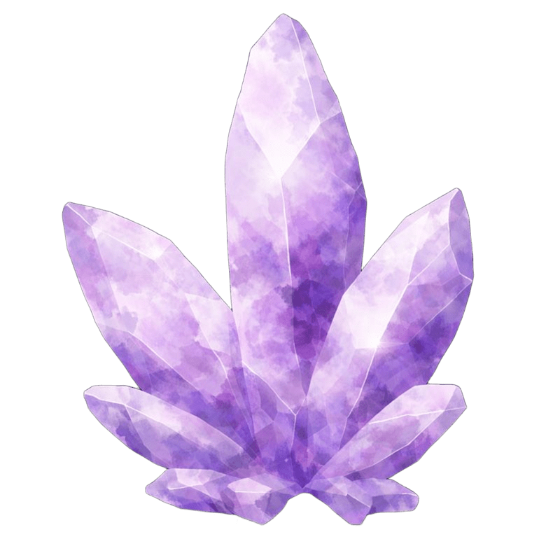 Krystal taille 2 inspiré de la lithothérapie sextoys inspiration améthyste