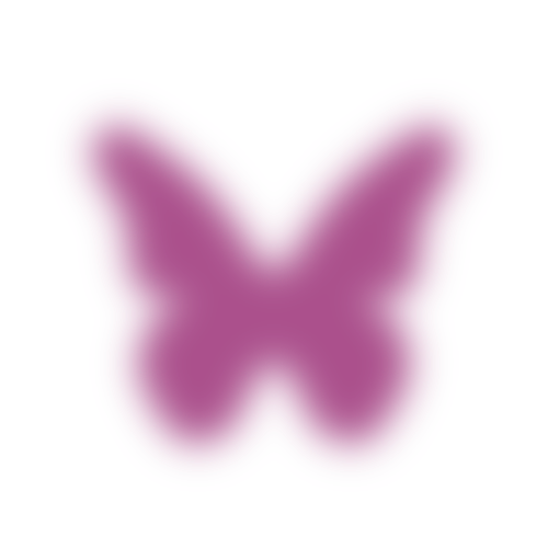 Icone de papillon flouté rose, icone utilisé pour représenter la catégorie de produits pour le humping Papyllon de la marque d'objets intimes Playsir.