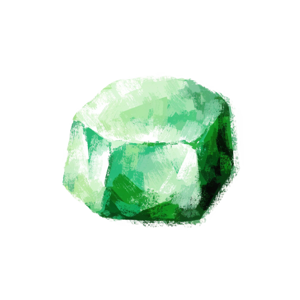 Illustration pierre naturelle brut d'aventurine, illustration pour le filtre collection aventurine
